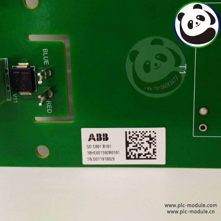 ABB GD C801 B: CROWBAR BOARD | 3BHE051592R0101 模板
